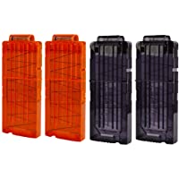 hongci suave Bullet Gun Clip Clip de recarga rápida para Nerf Elite Series cartucho de munición balas de pistola de…